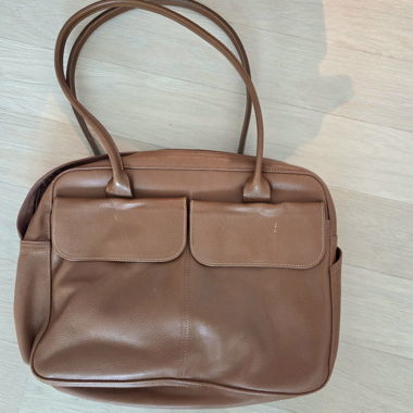 Borsa tote Longchamp marrone