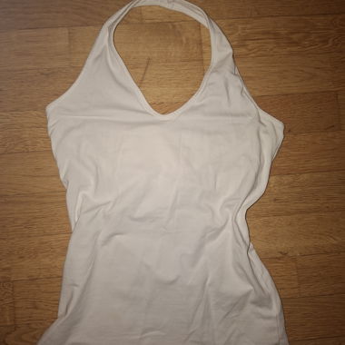White halter top