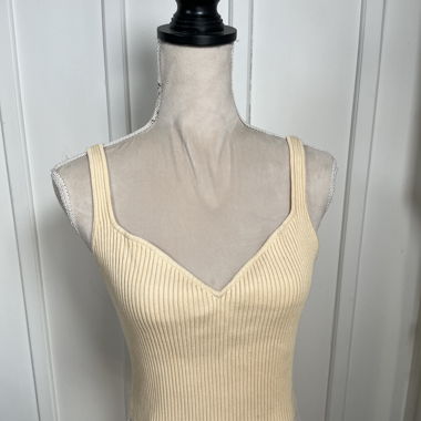Crop-top beige
