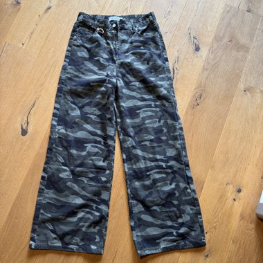 Camouflage Wide-Leg Pants