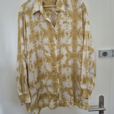Chemise H&M tie-dye beige XXL