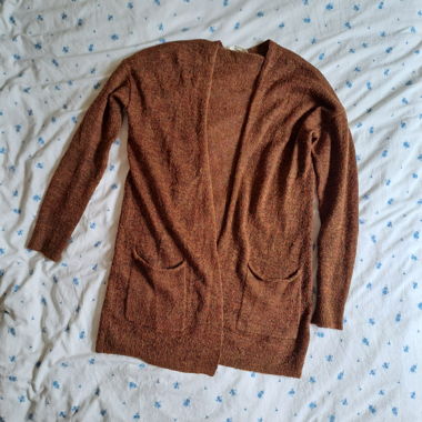 Wool brown cardigan