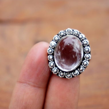 Bague avec cristal de roche