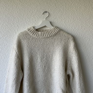Pull en laine blanc Zara 