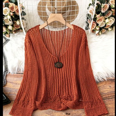 Women's Boho Sheer Knit Cardigan