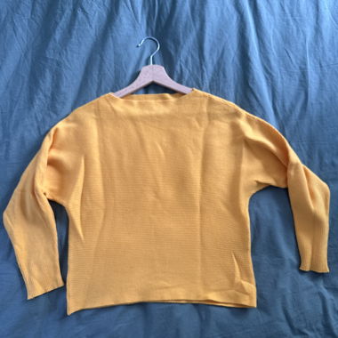 Yellow long-sleeve sweater