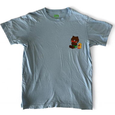 Baby blue LINE FRIENDS t-shirt, size s