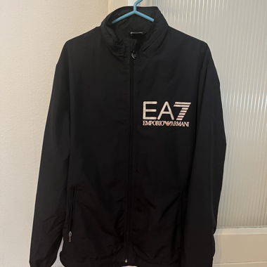 Veste EA7 Emporio Armani noire zippée