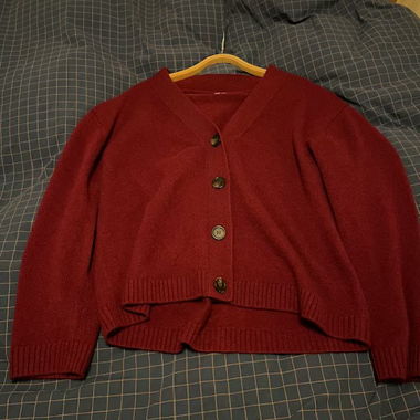 Gilet Arket cachemire/laine bordeaux