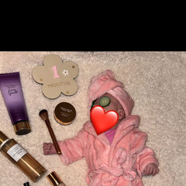 Baby foto mantel
