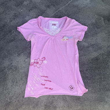 Napapijri Pink y2k women's top / t-shirt