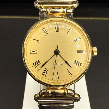 Quarz-Armbanduhr Vergoldet Zugband 28mm
