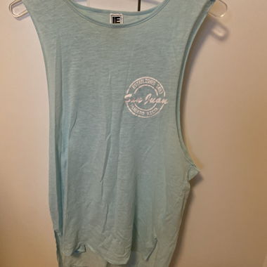 Longer Top Puerto Rico size M light blue