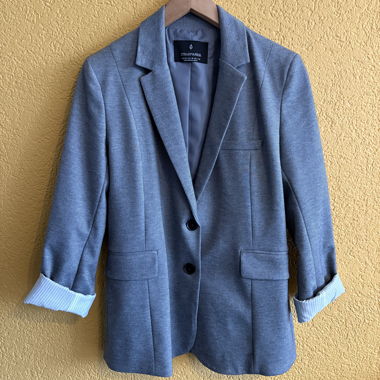 Blazer Stradivarius Grau-Blau