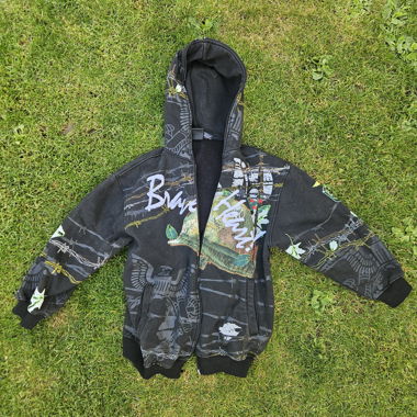 Felpa con zip nera AK:cess