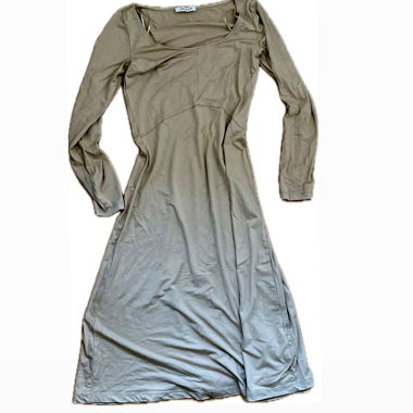 Robe longue beige