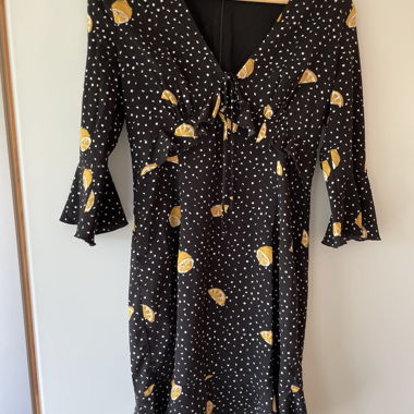 Abito Guess con stampa di limoni e pois XS-S