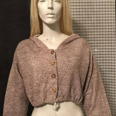 RARE VINTAGE CROP PULL HOODIE XS-M