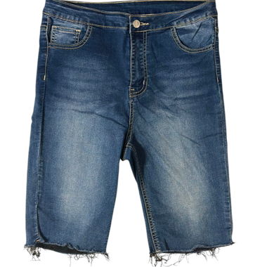 Women's Dark Blue Denim Bermuda Shorts