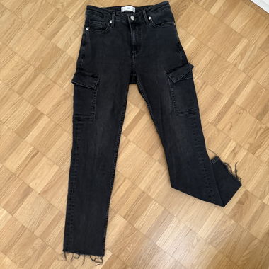 Jeans cargo noirs