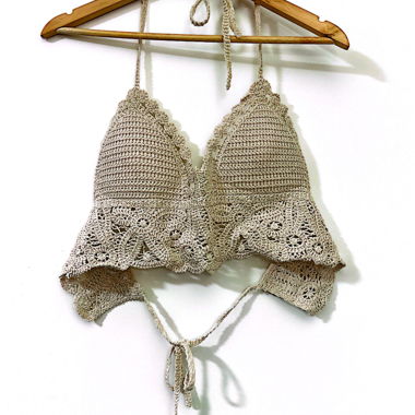 Top Boho all'uncinetto fatto a mano – dalla Thailandia