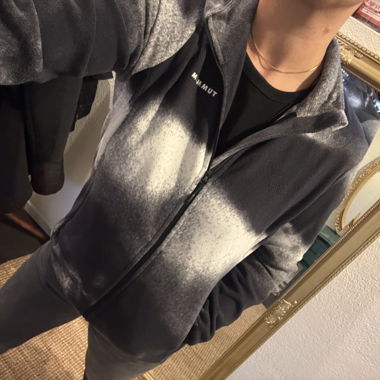 Mammut Fleecejacke schwarz-grau