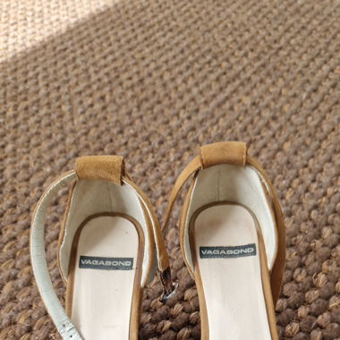 Sandales nubuck compensées Vagabond