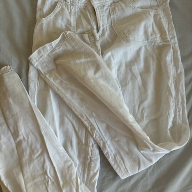 Bershka White Cargo Pants