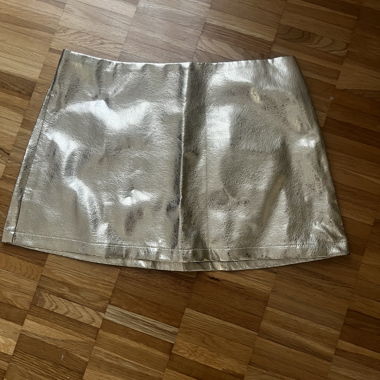 Gold Mini Skirt SHEIN