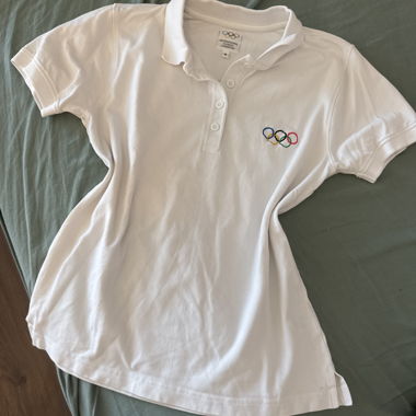 Polo blanc Olympique