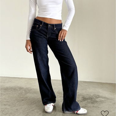Motel Rocks Low rise parallel indigo jeans