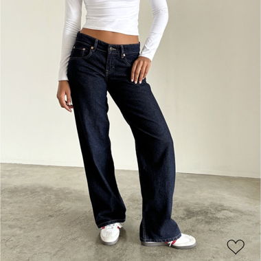 Motel Rocks Low rise parallel indigo jeans