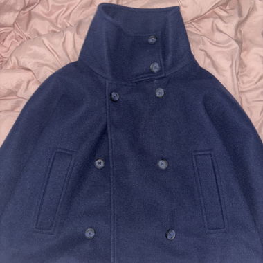Manteau court Stradivarius - bleu foncé