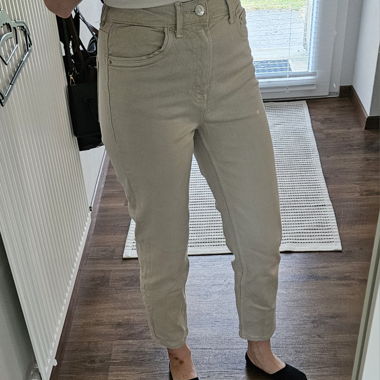Jeans Mom beige 36