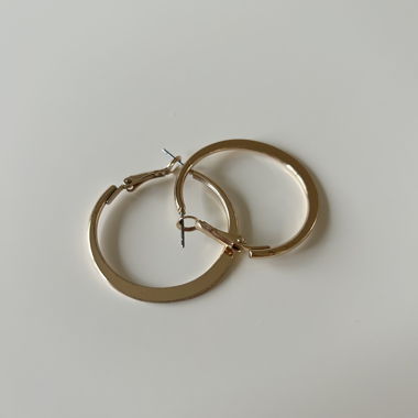 Golden Hoops Earrings / Créoles