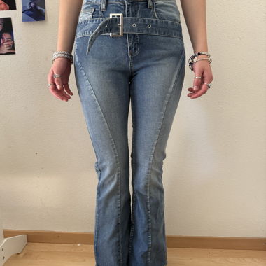 Jeans con cintura, bootcut