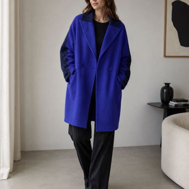 Cappotto oversize viola - indossato una sola volta