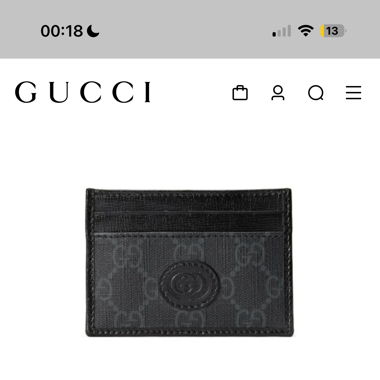 Vends porte carte Gucci GG suprême 