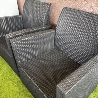 Rattan-Garnitur für den Aussenbereich