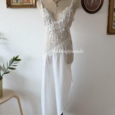 Abito sottoveste da sposa Inbloom in pizzo bianco Taglia S