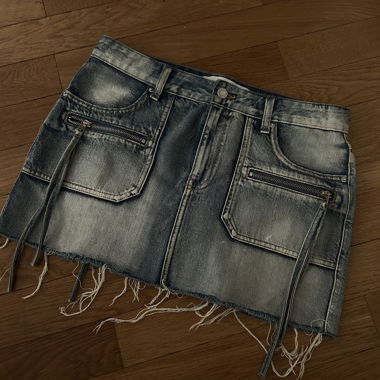 Jeans-Minirock