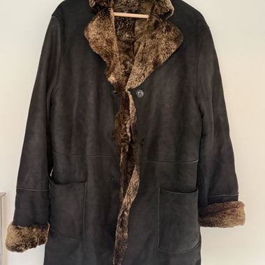 Cappotto Vintage in Pelle con Montone Catherine Khan
