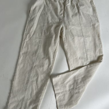 Pantalon en lin beige