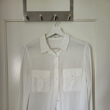 MANGO Bluse weiss
