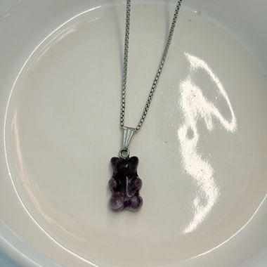 Halskette Gummibärchen violett