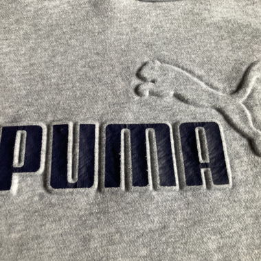 Puma Hoodie Sweatshirt with Raised Logo M