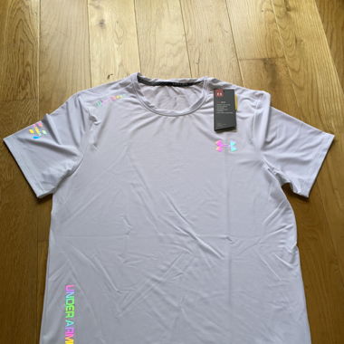 Tshirt under armour réfléchissant Blanc