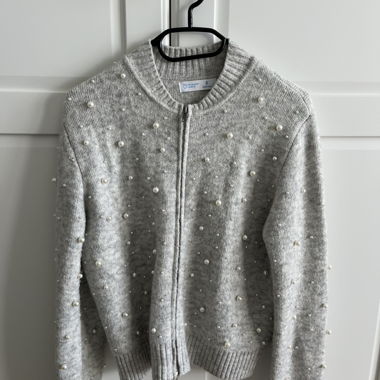 Veste en tissu avec perles