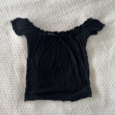 Brandy melville black off-the-shoulder top