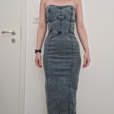 Robe bustier en jeans (porté 1 fois)